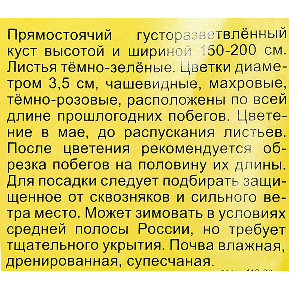 Миндаль трехлопастной Розенмунд h35 см 89353402 STLM-2195416 Santreyd  - Вид №2