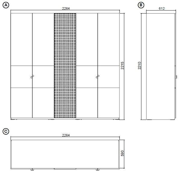 Enza Home Деревянный шкаф с комодом Piedra sun-id-1431765 - Вид №5