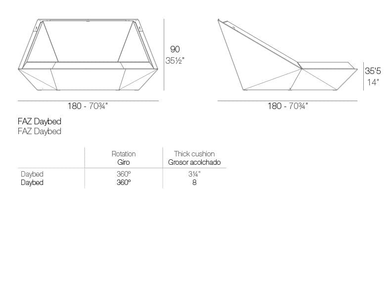 Садовая кровать из полиэтилена igloo Vondom Faz ARCH-00079634 - Вид №4