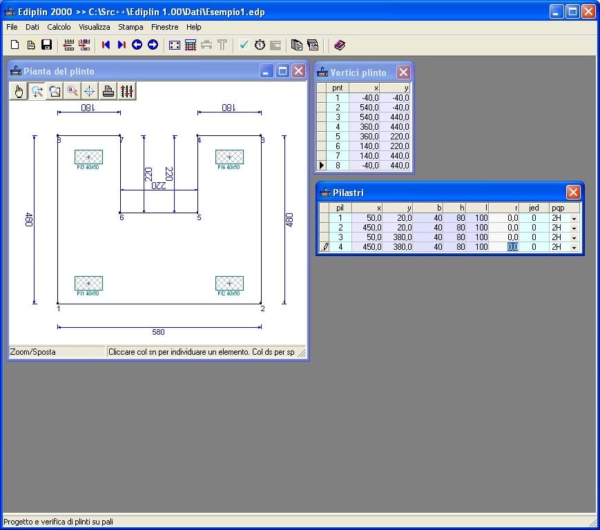 Проект поверхностных и свайных плинтусов NEWSOFT EDIPLIN ARCH-00032100 - Вид №19