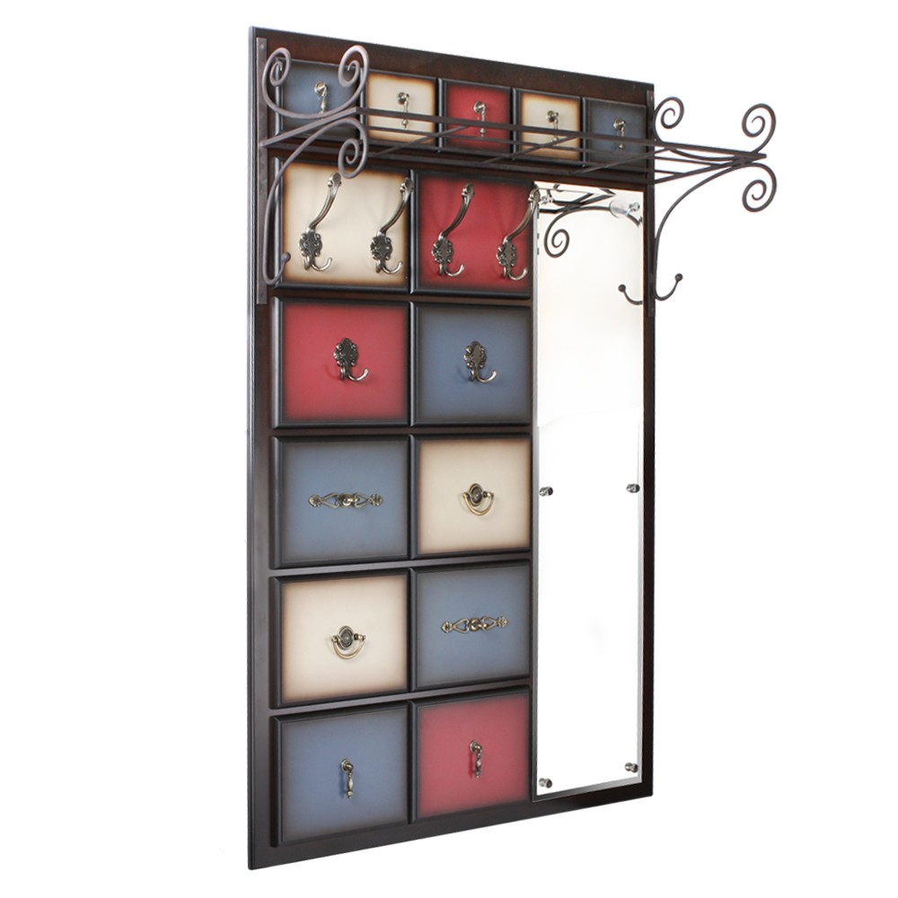 15005 Вешалка настенная Пандора 4 Орех Mix BOGACHO 4627139505204