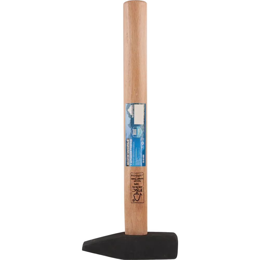 Молоток слесарный Vertextools с деревянной рукояткой 800 г 84409886 STLM-0049625 - Вид №3
