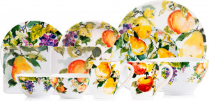 10655236 Certified International Сервиз чайно-столовый Certified Int. Амброзия на 4 персоны 26 предметов, керамика Керамика