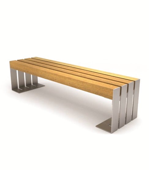 Стальная и деревянная скамья LAB23 ARCH-00015338 - Вид №11
