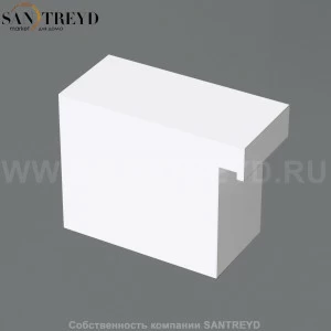 Effegibi ACCESSORI Модульная скамейка для облицовки, прямоугольная секция левая боковая заглушка белая. Возможна установка LED подстветки SV31000056