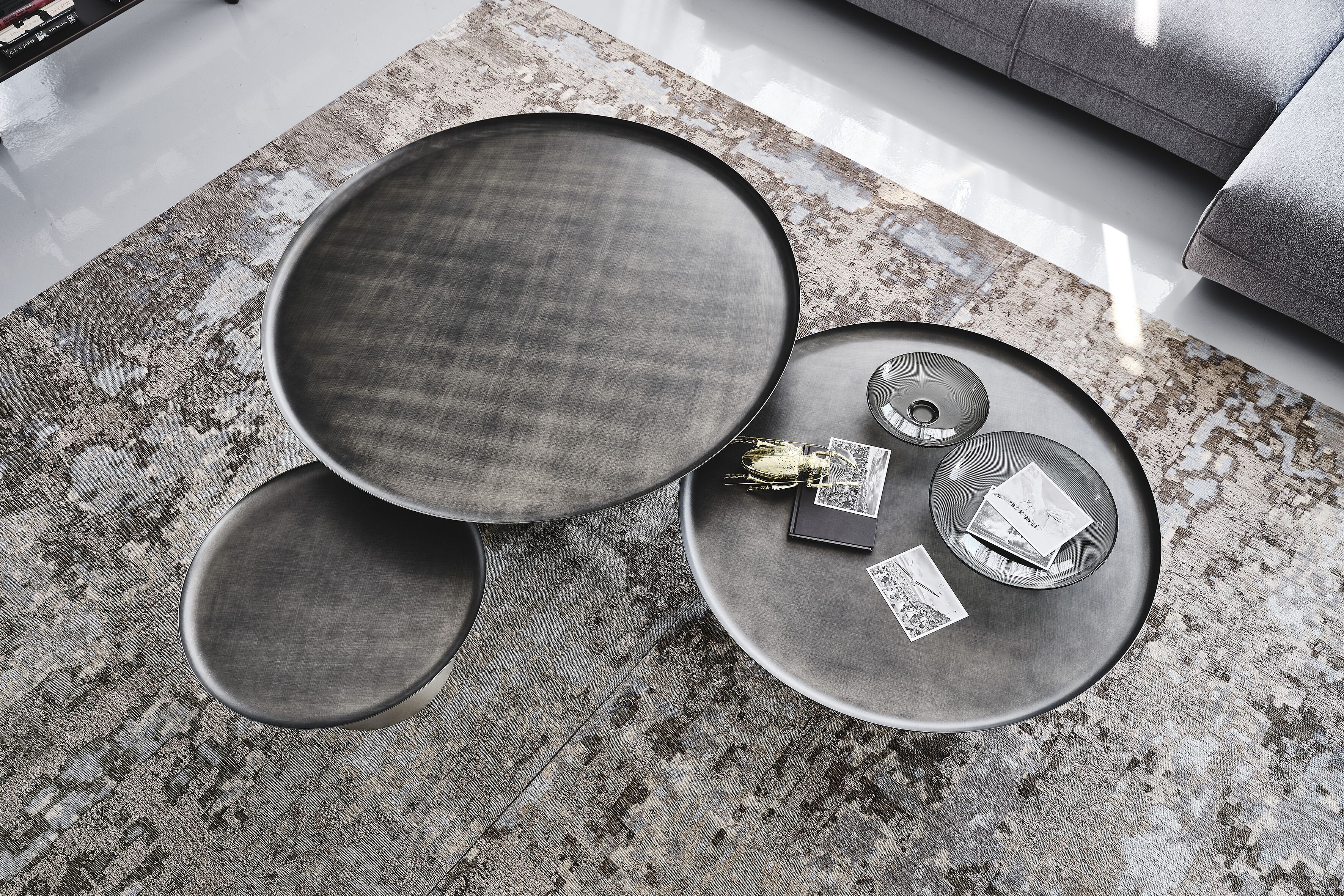 Круглый металлический журнальный столик Cattelan italia AMERIGO ARCH-00097887 - Вид №5