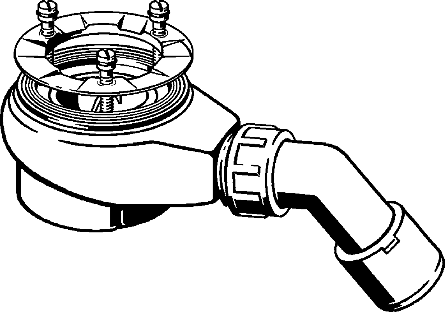 Канализационная арматура  Сифоны для ванн и душевых поддонов  Tempoplex VIEGA 634 117 Модель 6963.1 Santreyd  - Вид №1