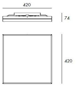Milan Iluminacion Светодиодный потолочный светильник из алюминия Linea 6499 - Вид №7