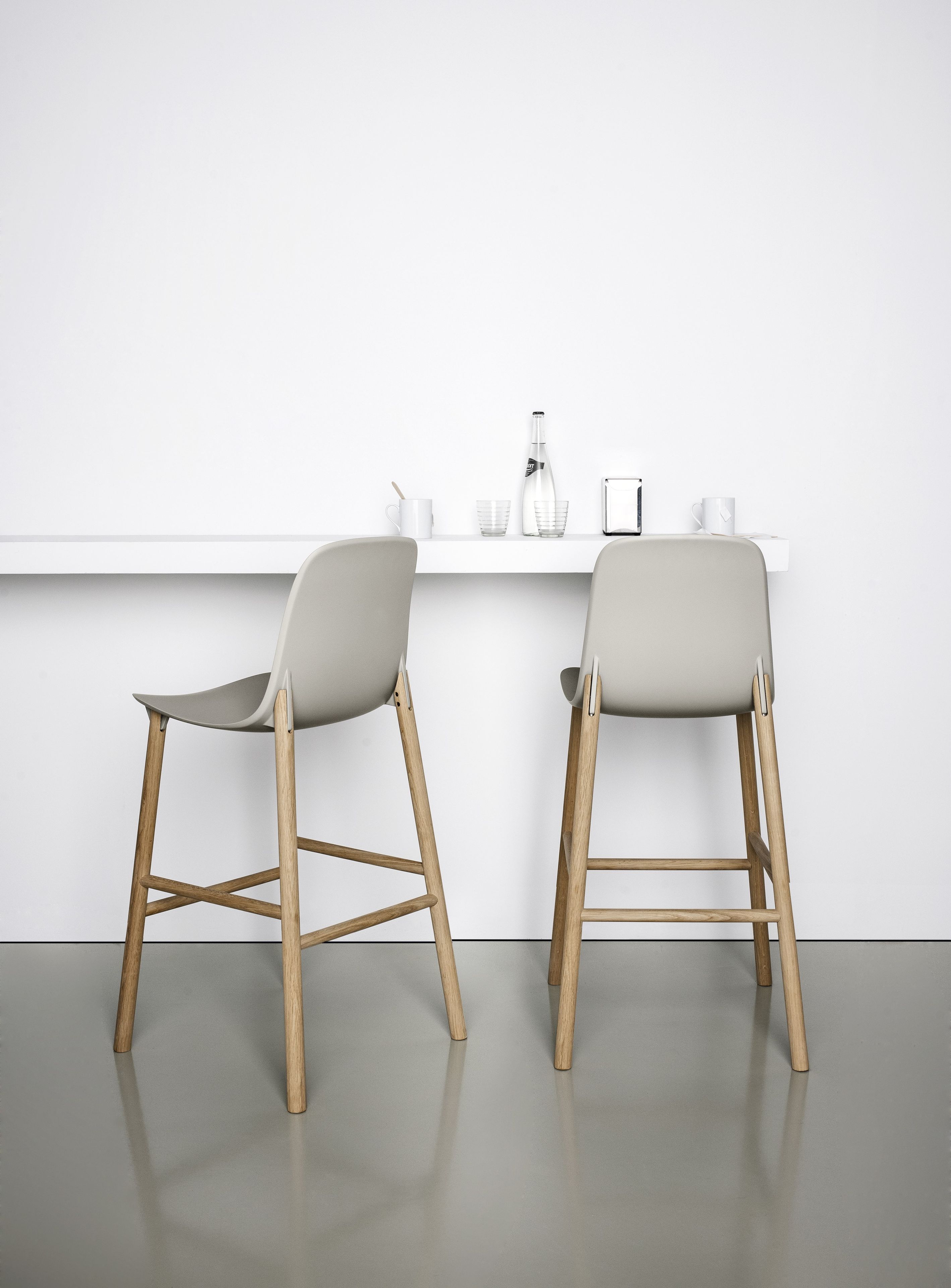 Полиуретановый барный стул со спинкой Kristalia Sharky ARCH-00125105 - Вид №8