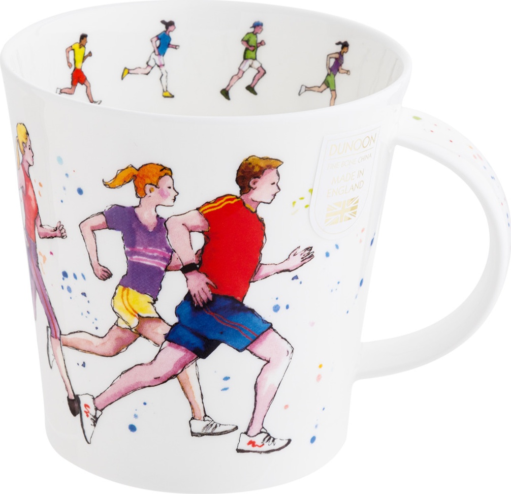 10671205 Dunoon Кружка Dunoon "Бежим дистанцию.Кернгорм" 480мл Фарфор костяной 