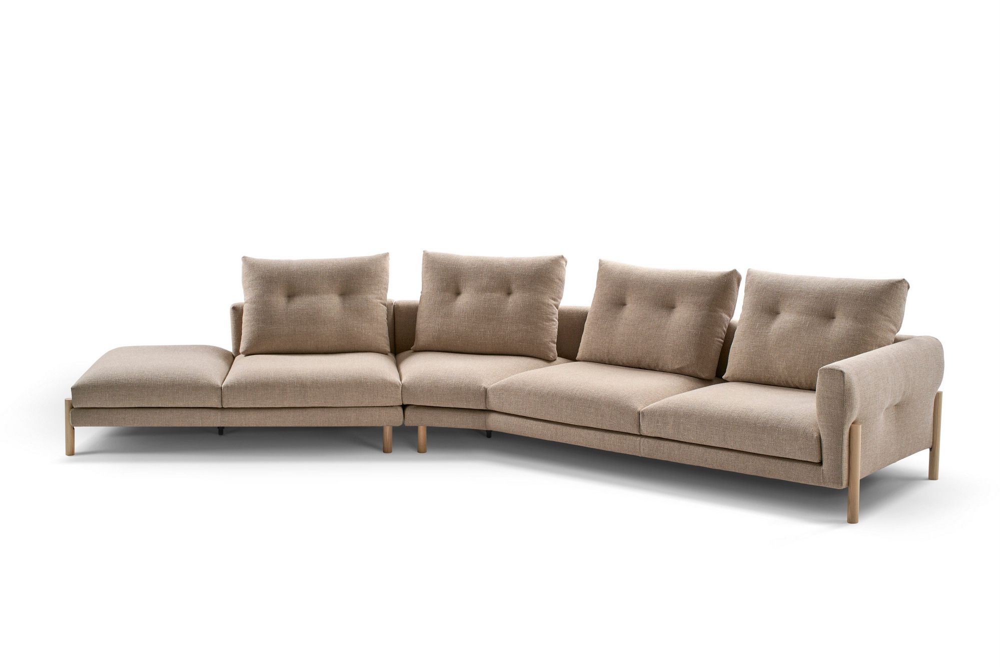 Угловой диван из ткани SANCAL Momic ARCH-00144877 - Вид №1