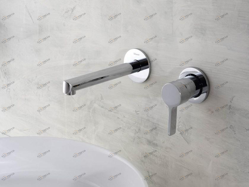 GRAFF Настенный смеситель для мойки на 2 отверстия Terra sun-id-1385647