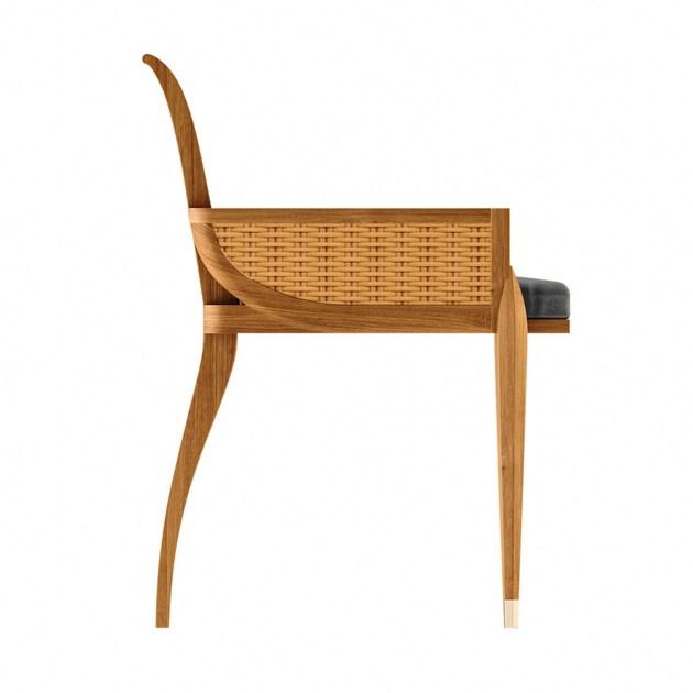 ASTELLO Садовый стул из тика с подлокотниками Iris Ir.sf1.s1 - Вид №3