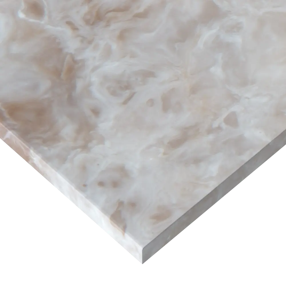 Столешница Раффиа 240x60x2 см искусственный камень цвет бежевый Santreyd STLM-2160835 - Вид №2