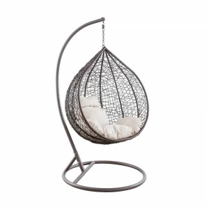 Подвесное кресло коричневое Leset Kokos Big IMPEX  00-3885755 Бежевый;коричневый