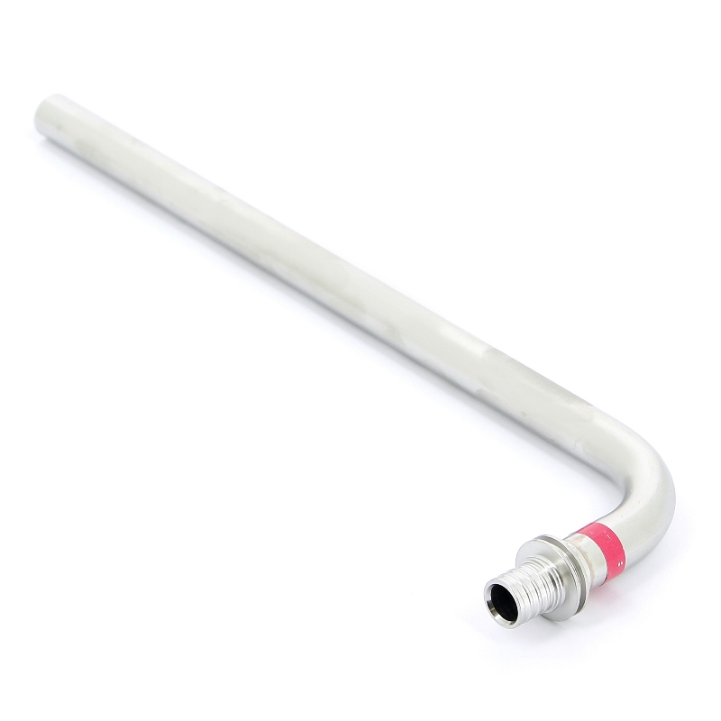 Угол с трубкой 500 мм из нержавеющей стали для подключения радиатора, REHAU 16x15 240931 - Вид №4