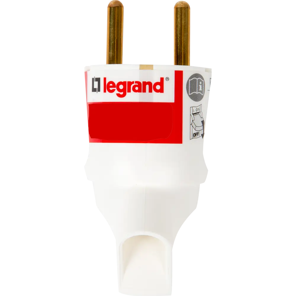 Вилка с заземлением Legrand Элиум с кольцом 230 В цвет белый 13296672 STLM-2152338  - Вид №1