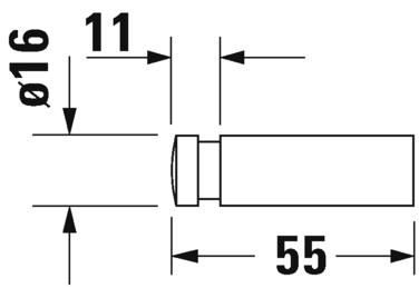 009904..00 Karree Крючок для полотенца Хром Duravit - Вид №1