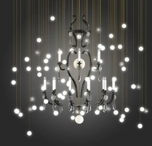 Beau & Bien Люстра из дутого стекла Le merveilleux