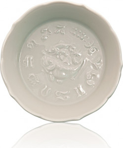 93218 Meissen Розетка 8см "Рыбы" (белая) Фарфор