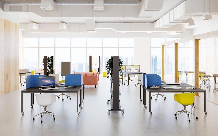 Grado Design Прямоугольный стол со стальными колесами и столешницей из МДФ Pipe Pip-tb-01 - Вид №2