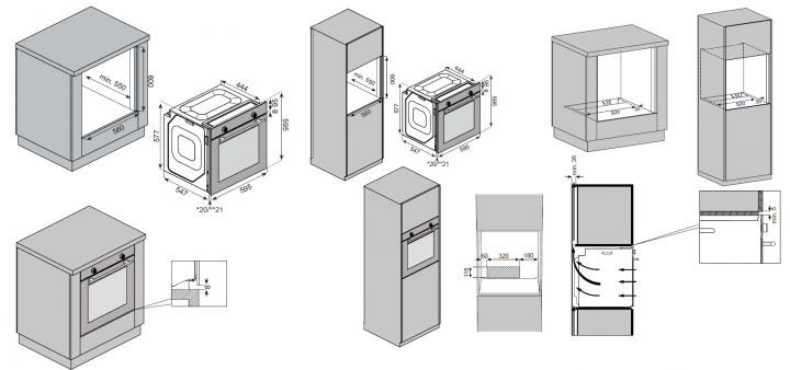 9245336 Электрический духовой шкаф Schaub Lorenz SLB EY6308 черный STDN-0089664 - Вид №10