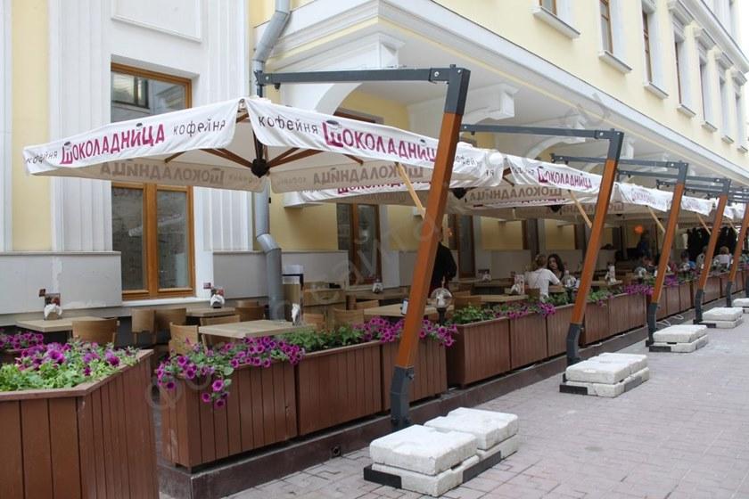 Scolaro Parasol Квадратный зонт с боковой опорой Palladio C3030 pab/c3035 pab - Вид №6