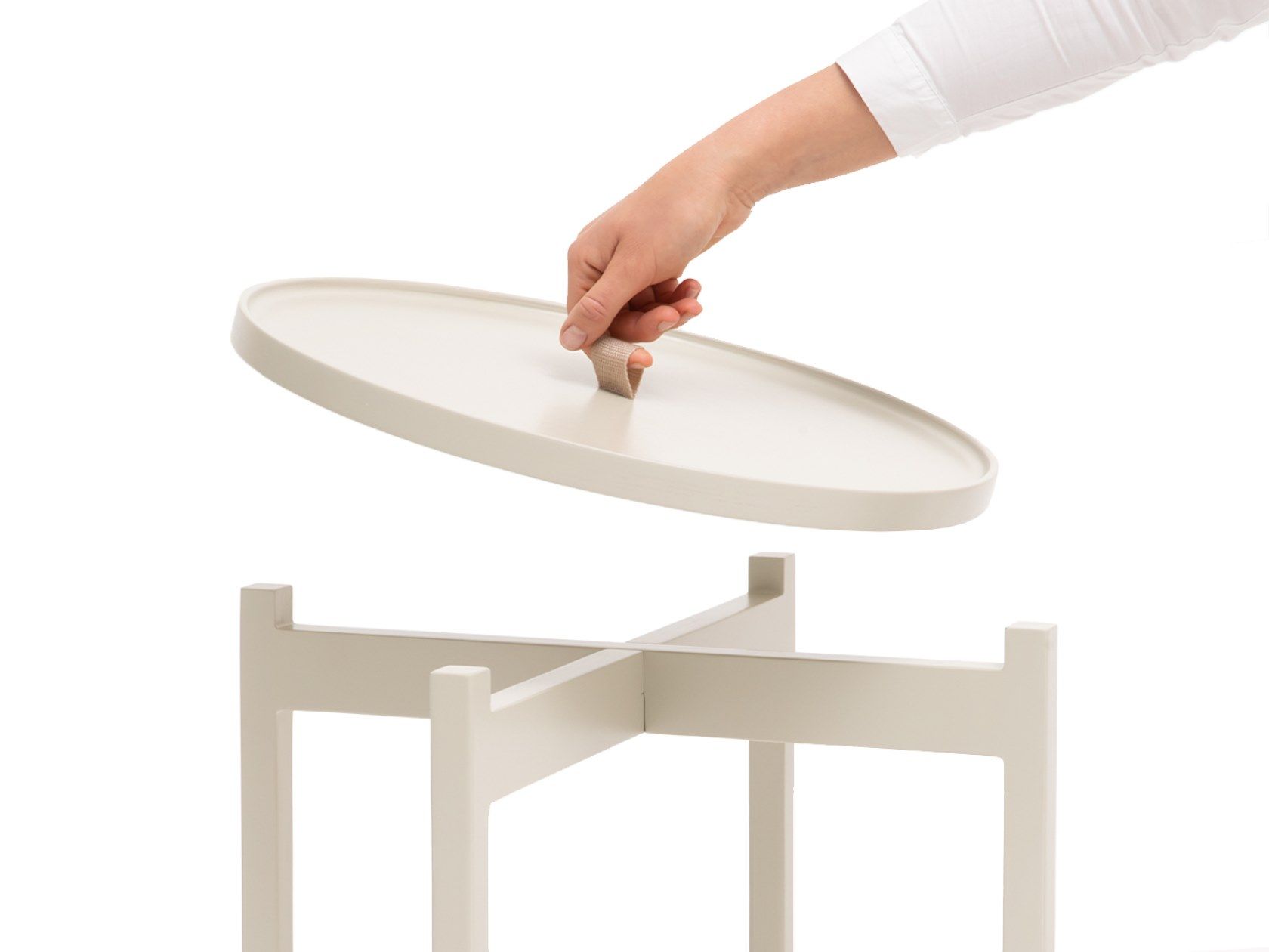 Круглый журнальный столик с подносом Aggy Ogis ARCH-00135659 - Вид №1