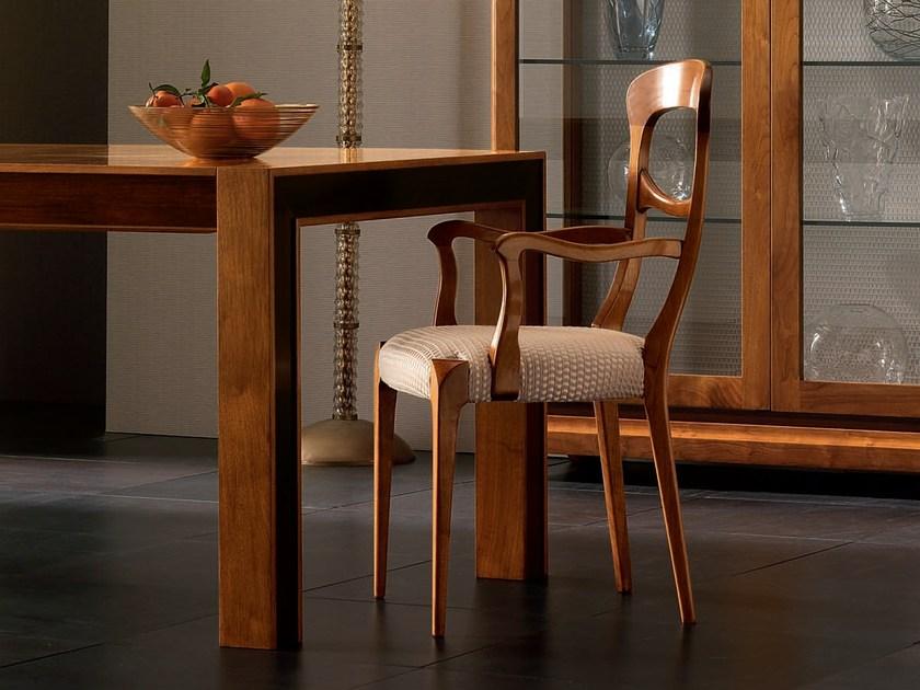 Cantiero Мягкое деревянное кресло с подлокотниками Elettra day El043p - Вид №1