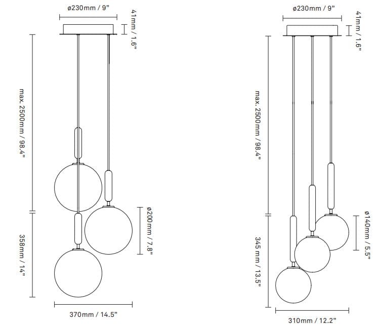 Стеклянный светодиодный подвесной светильник Nuura Miira ARCH-00107325 - Вид №6
