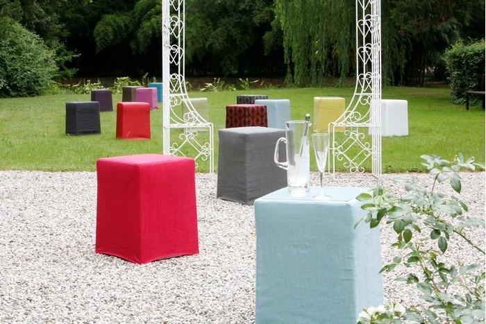 COLLI CASA Мягкий пуф со съемным чехлом из ткани Como sun-id-1501749 - Вид №1