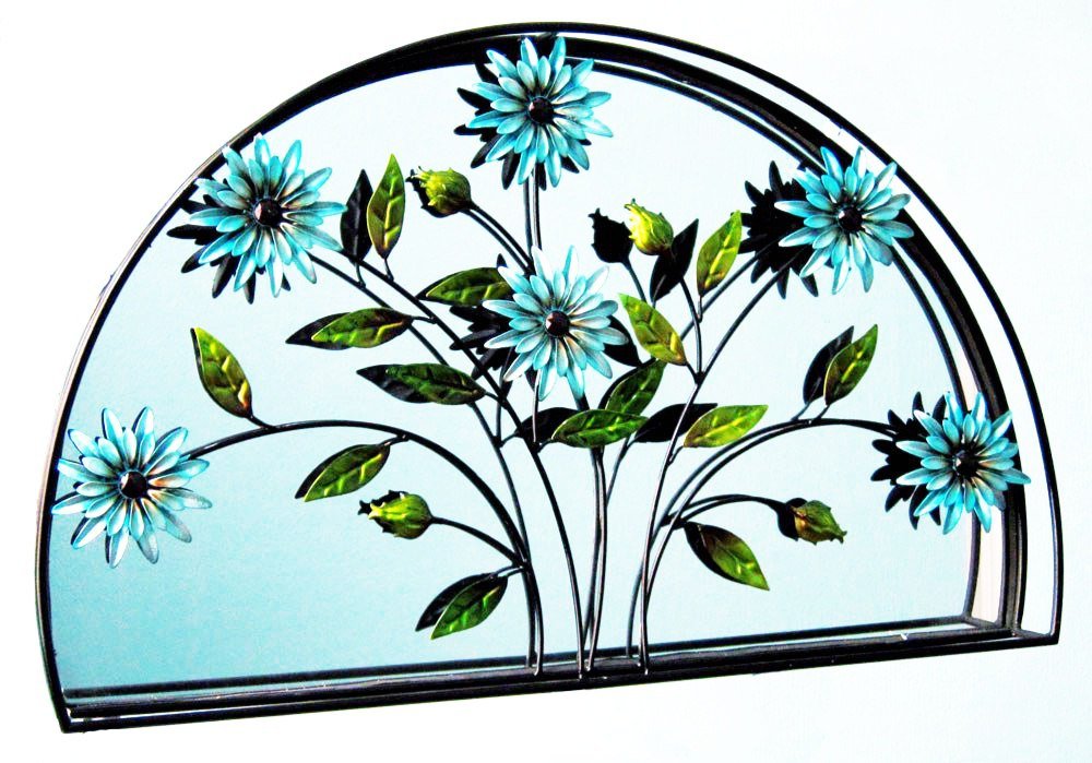 Настенное полукруглое панно "Васильки" МИСТЕР ПРАЙС  117504 Разноцветный;зеркальный  - Вид №1