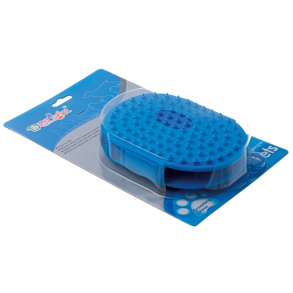 ПР0059138 Щетка резиновая массажная на руку, двухсторонняя DeLIGHT 