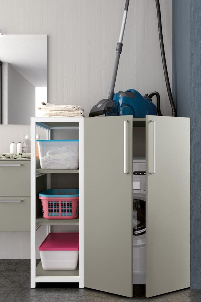 Archeda Постирочный шкаф из нпл с распашными дверцами Laundry sun-id-1399174 - Вид №5