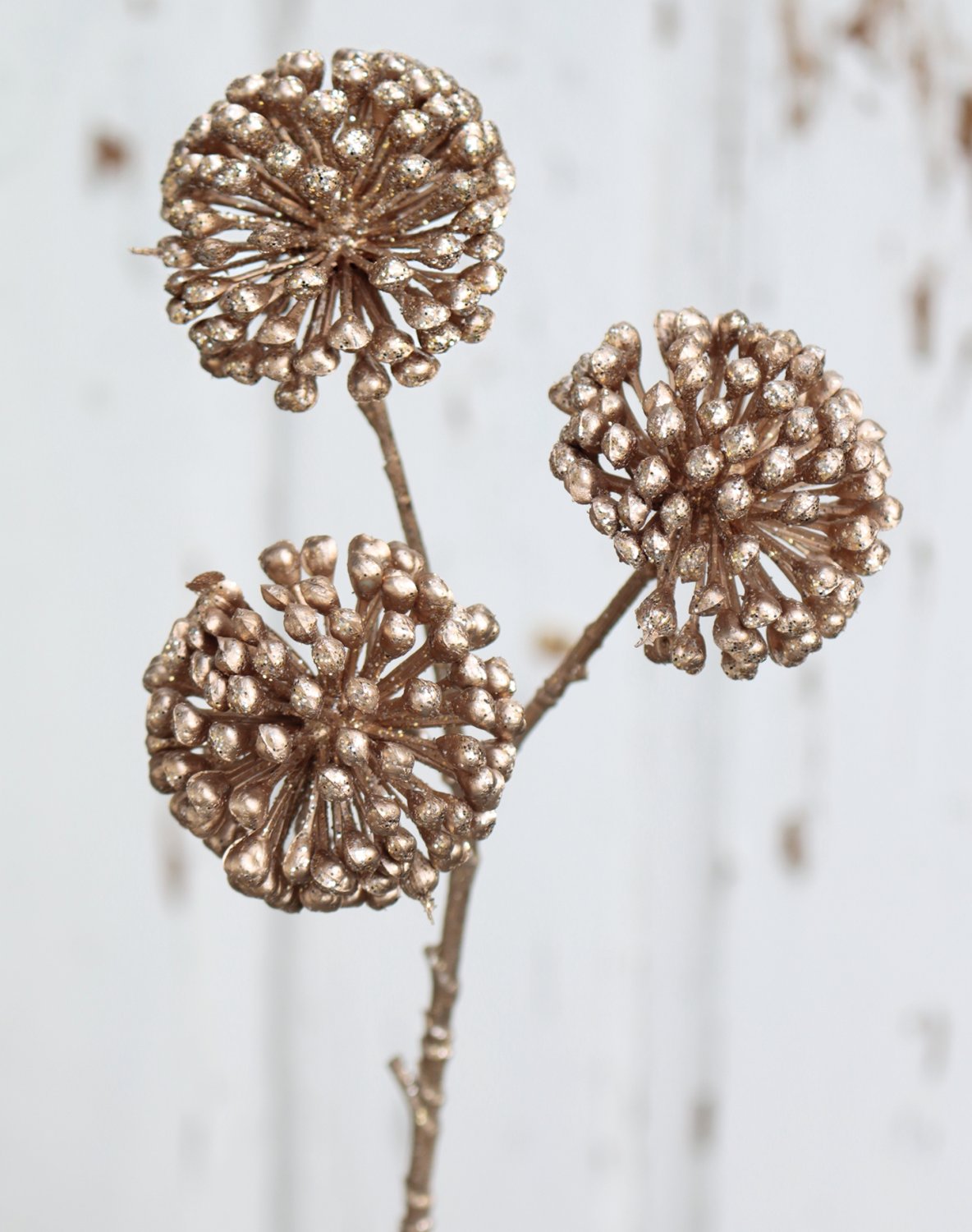 1063 394 a3 Ветка искусственная, 33см, шампанское-камели H-andreas  - Вид №1