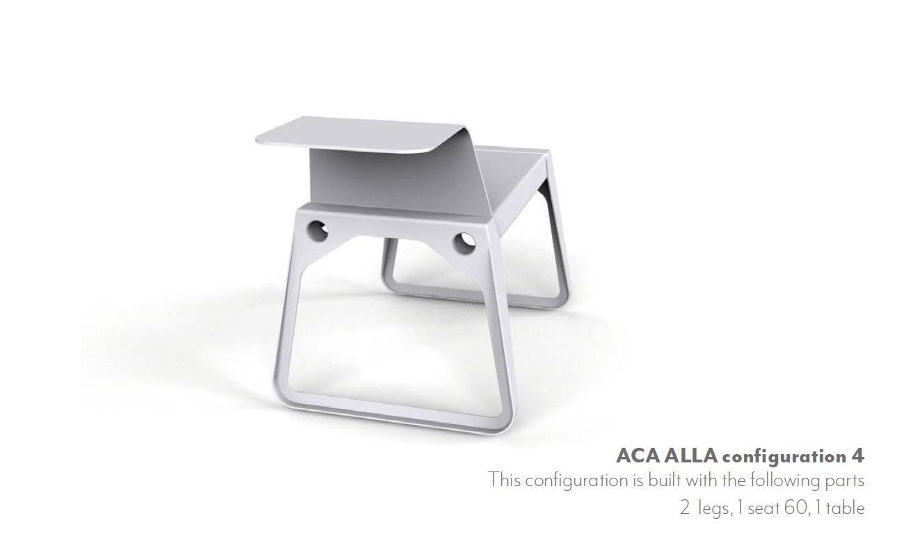 Модульная алюминиевая скамья Quinze & Milan ACÀ ALLÀ ARCH-00012707 - Вид №10
