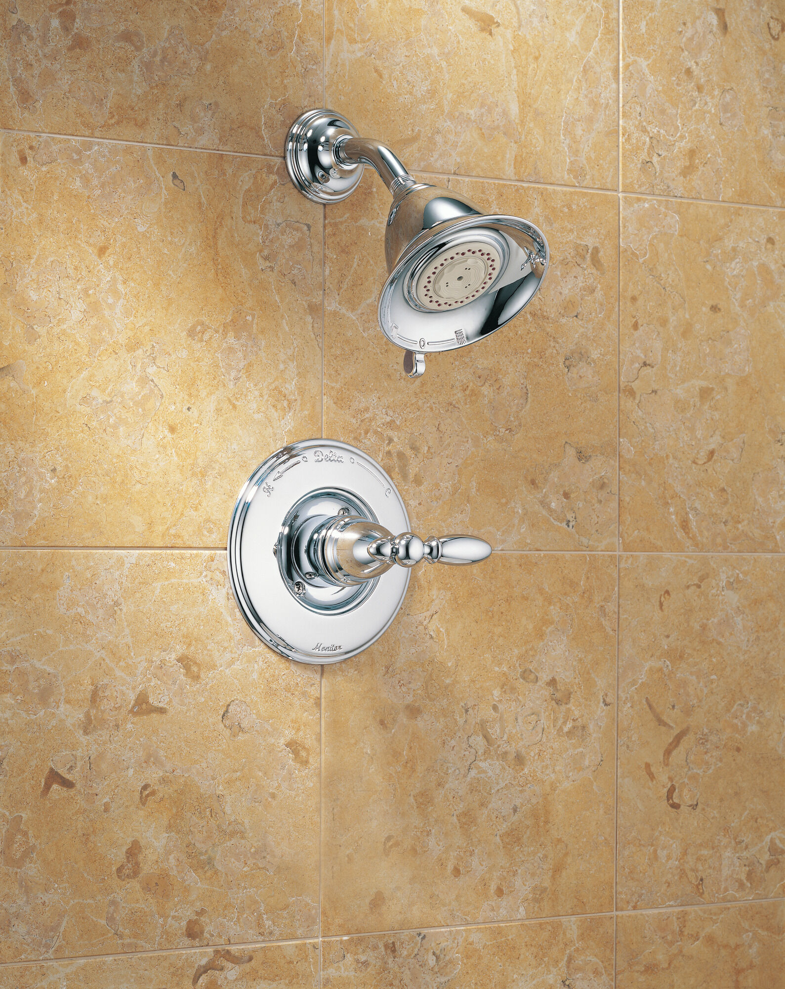 T14255-NCLHP Облицовка для душа Monitor® серии 14 - Без ручки Delta Faucet Victorian Жемчужный никель и хром - Вид №2