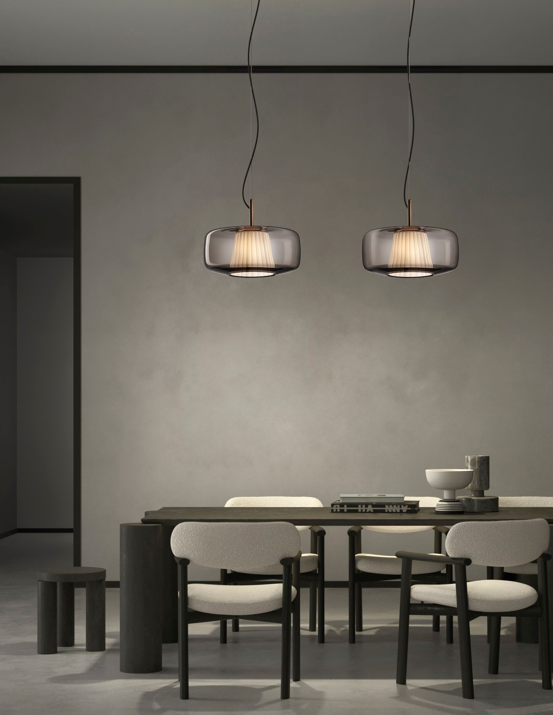 Выдувное стекло светодиодный подвесной светильник Vetreria Vistosi плиссе ARCH-00065405 - Вид №8