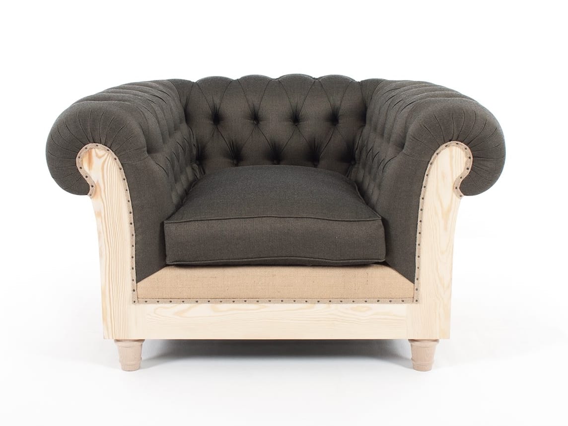 Тканевое кресло с подлокотниками CREARTE COLLECTIONS Chesterfield Loor Essence ARCH-00041741