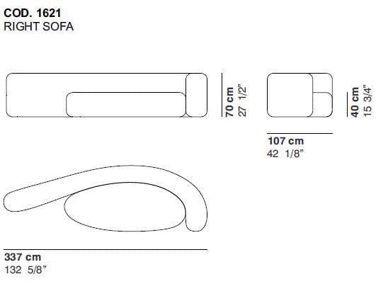 5-местный изогнутый тканевый диван La Cividina ARCH-00111236 - Вид №24
