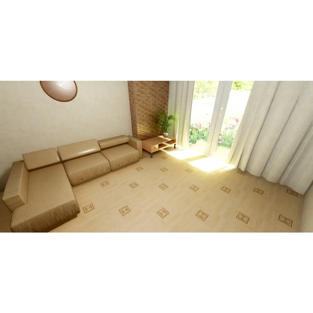 Керамогранит Twister 45х45 см 1.42 м2 цвет бежевый LB CERAMICS Твистер STLM-2197025 - Вид №4