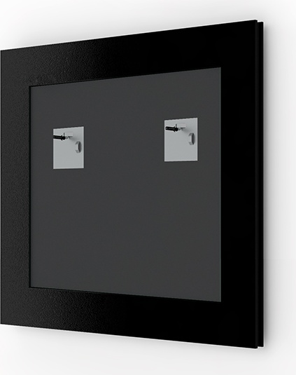 BY 0653 Зеркало в багетной раме - вишня 22 mm EVOFORM Definite - Вид №1