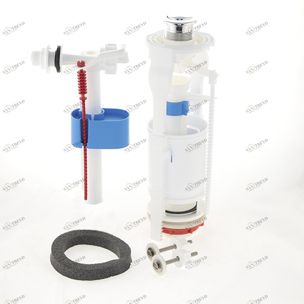 Арматура Ани Пласт с боковой подводкой 1/2 кнопка хром эконом WC6050М WC6050М 14148