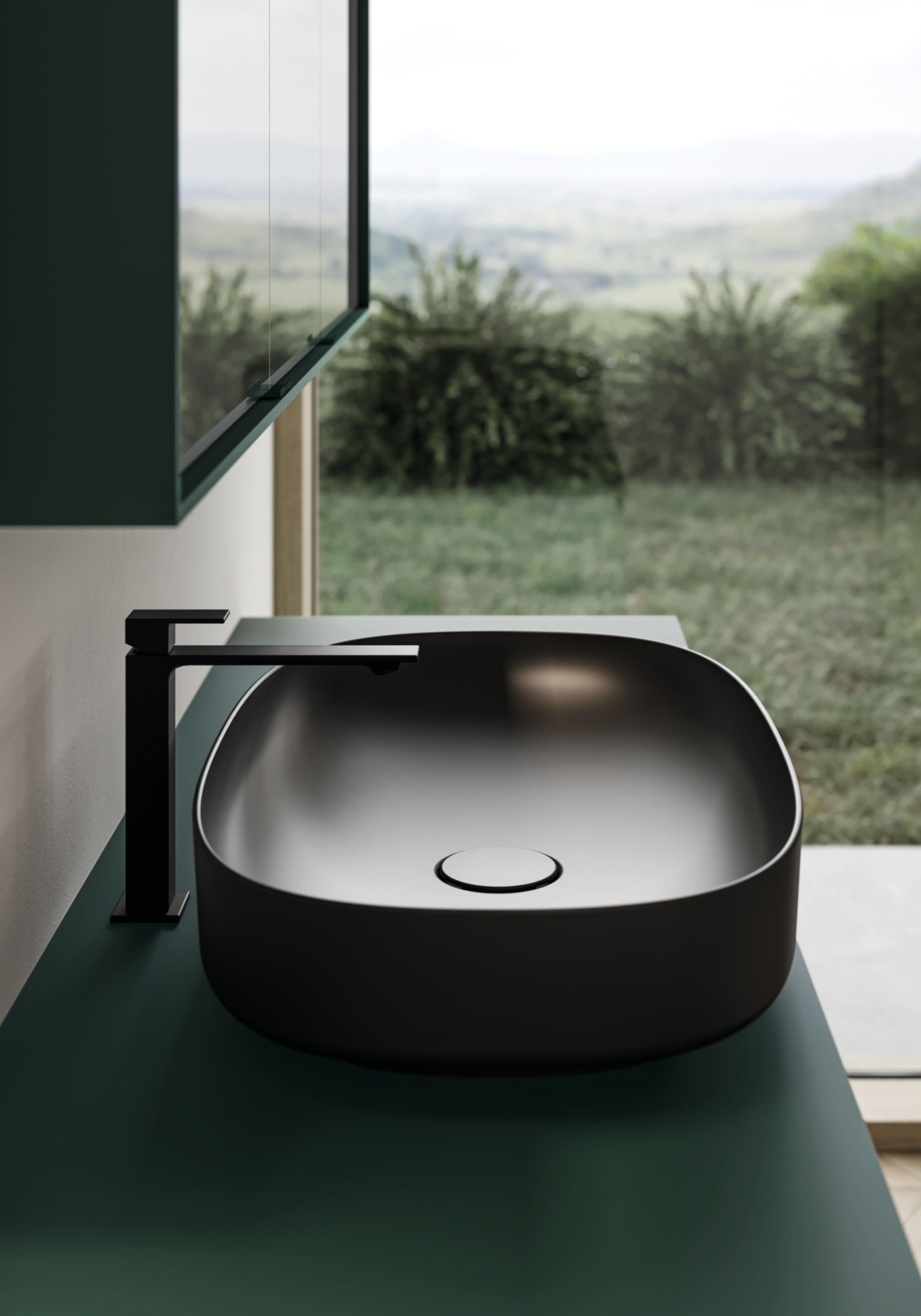 Подвесной туалетный столик с зеркалом Ideagroup Seventy Form ARCH-00043718 - Вид №4