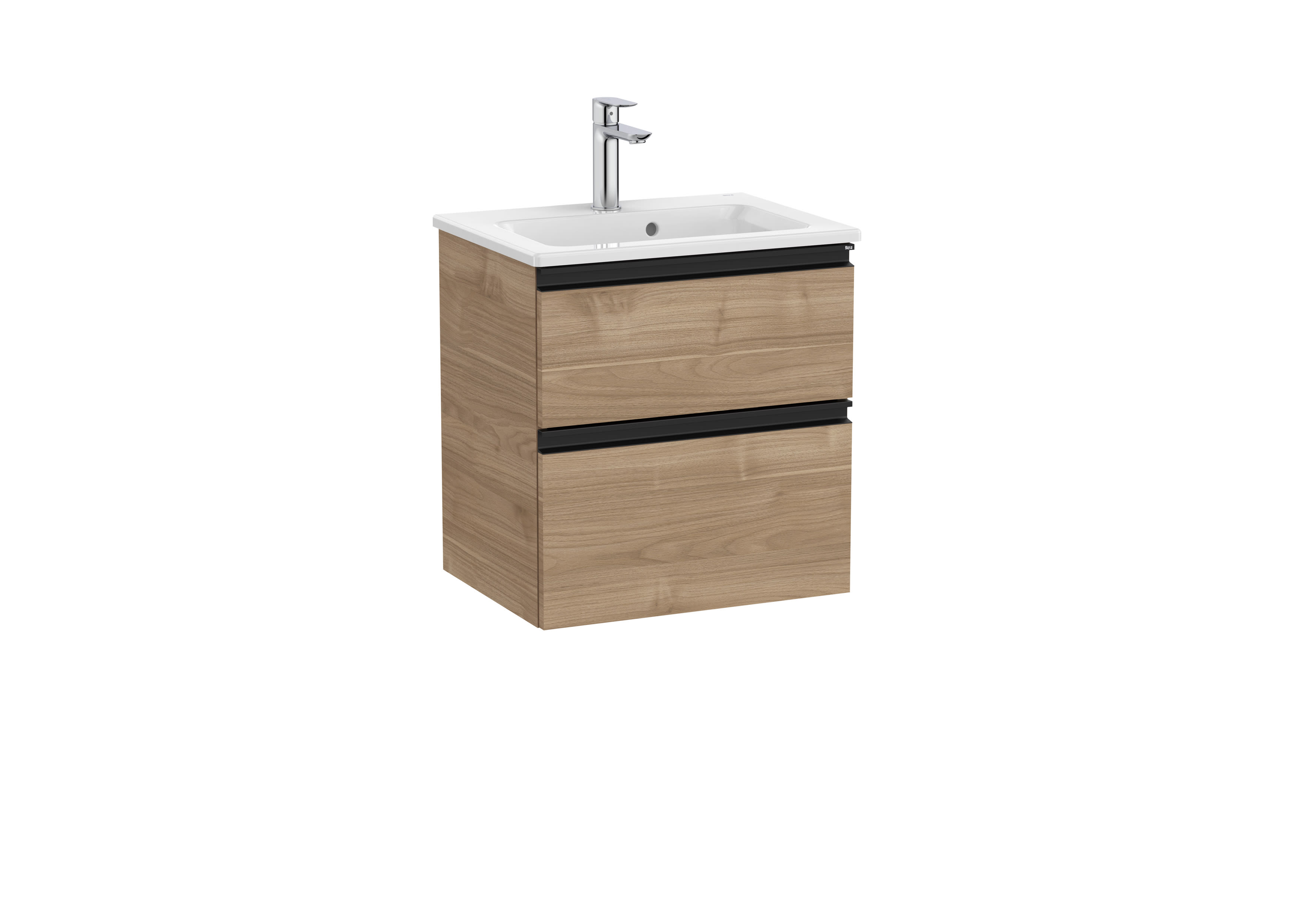 Деревянный подвесной шкаф для умывальника со встроенной раковиной с ящиками Roca The Gap ARCH-00072034 - Вид №50