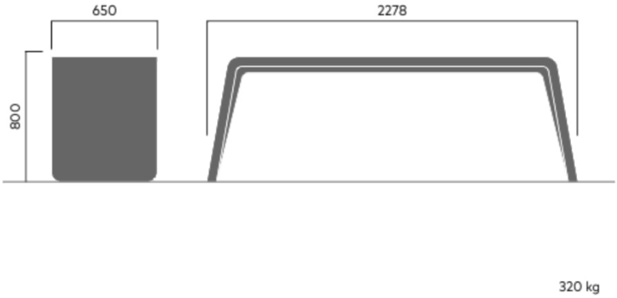 VESTRE Прямоугольный стол для общественных мест из бетона Kyoto sun-id-1404489 - Вид №7