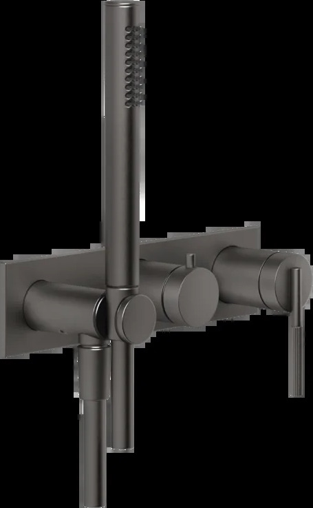 Смеситель для душа 63543 707 Gessi Ingranaggio ЧЕРНЫЙ МЕТАЛЛ BR. PVD