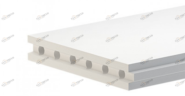 Пазогребневая плита Гипсополимер 667х500х80мм пустотелая обычная 7198