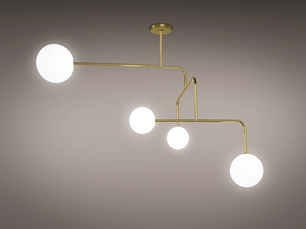 Латунный светодиодный подвесной светильник Alma light CONSTELLATION ARCH-00060731