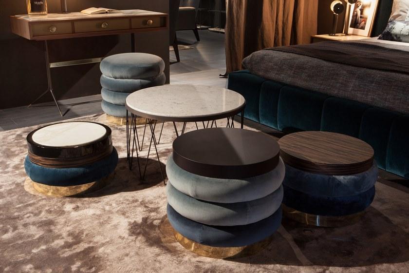 Vibieffe Низкий круглый деревянный журнальный столик 9235 chignon sun-id-1403267 - Вид №1